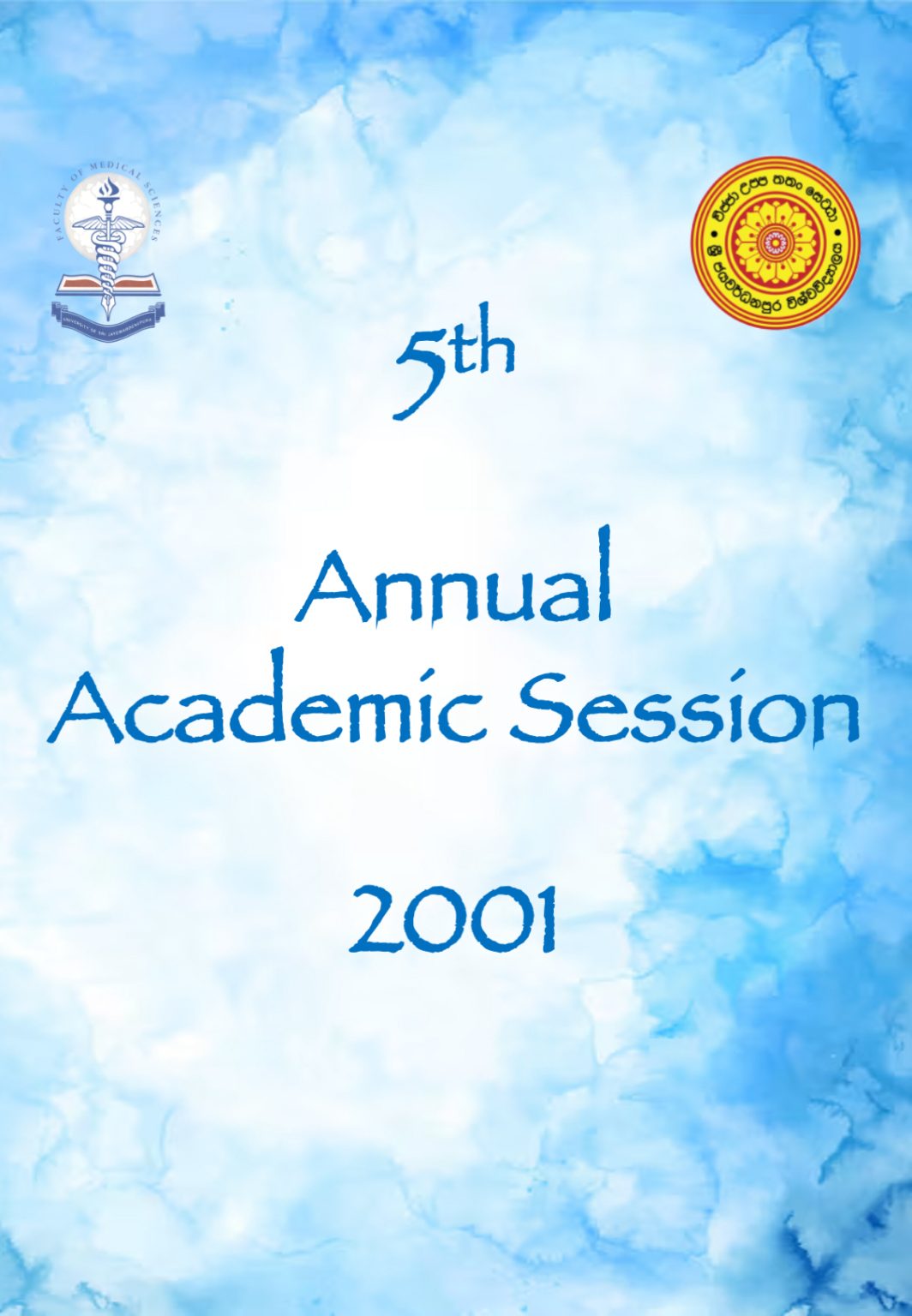 Research Committee – 5th Annual Academic Session – 2001 – Faculty of ...