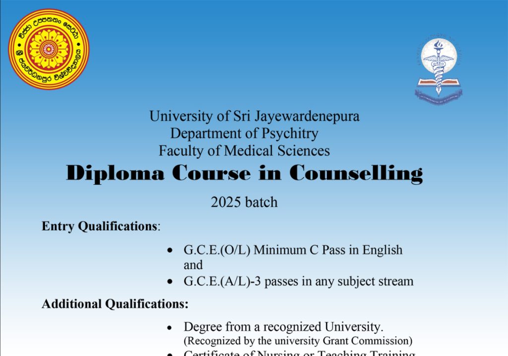 Diploma Couse in Counselling 2025