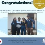 1st Runners-Up at Inter-University CPR Competition